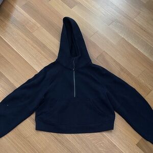 lululemon Black Scuba Hoodie Half Zip Jacket